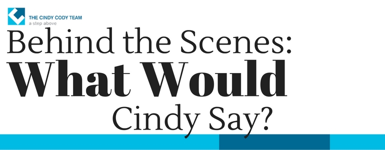 what would cindy say behind the scenes