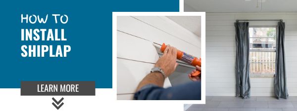 how to install shiplap