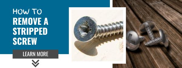 How to remove a stripped screw