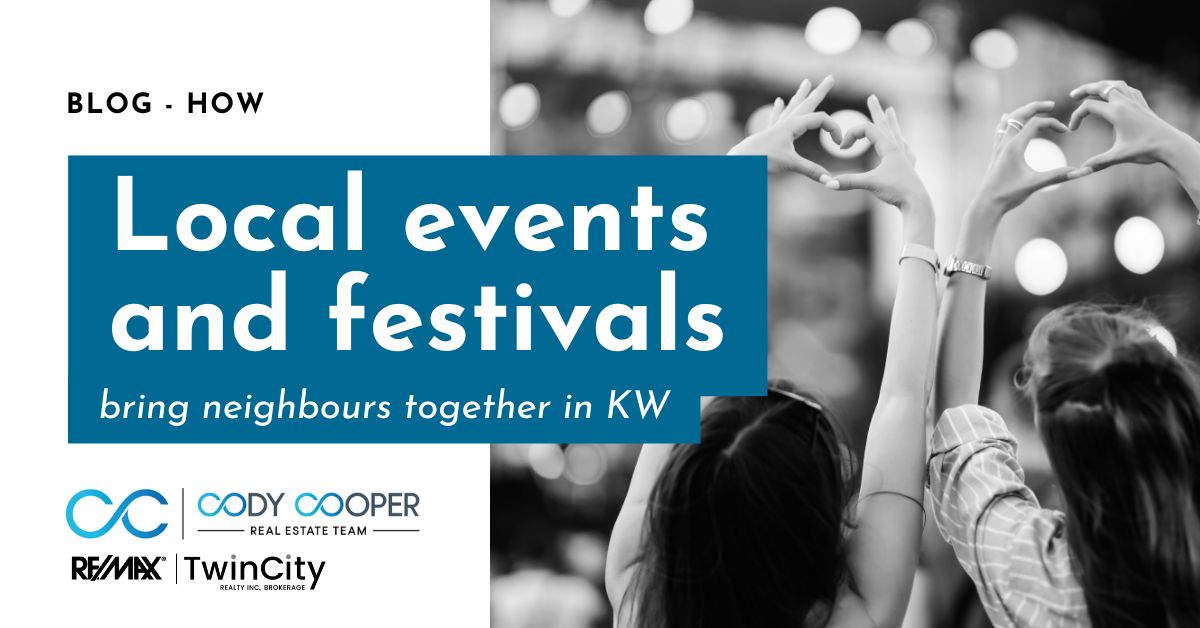 Text reading: Blog: How local events and festivals bring neighbours together in KW