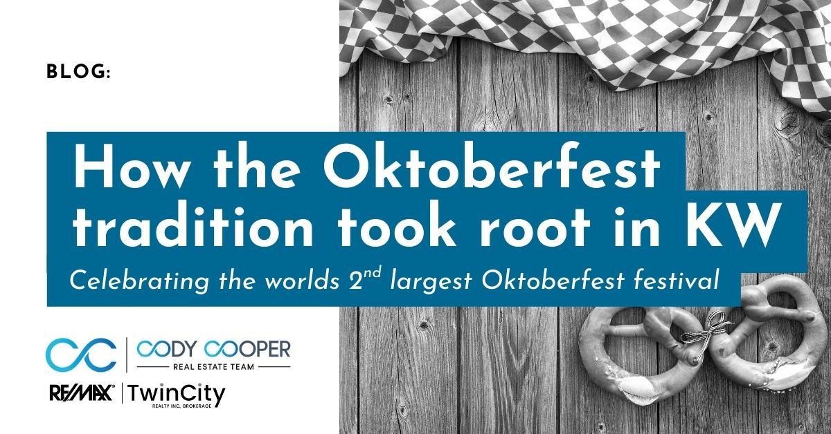 Text reading: How the Oktoberfest tradition took root in KW. Celebrating the world's 2nd largest Oktoberfest festival