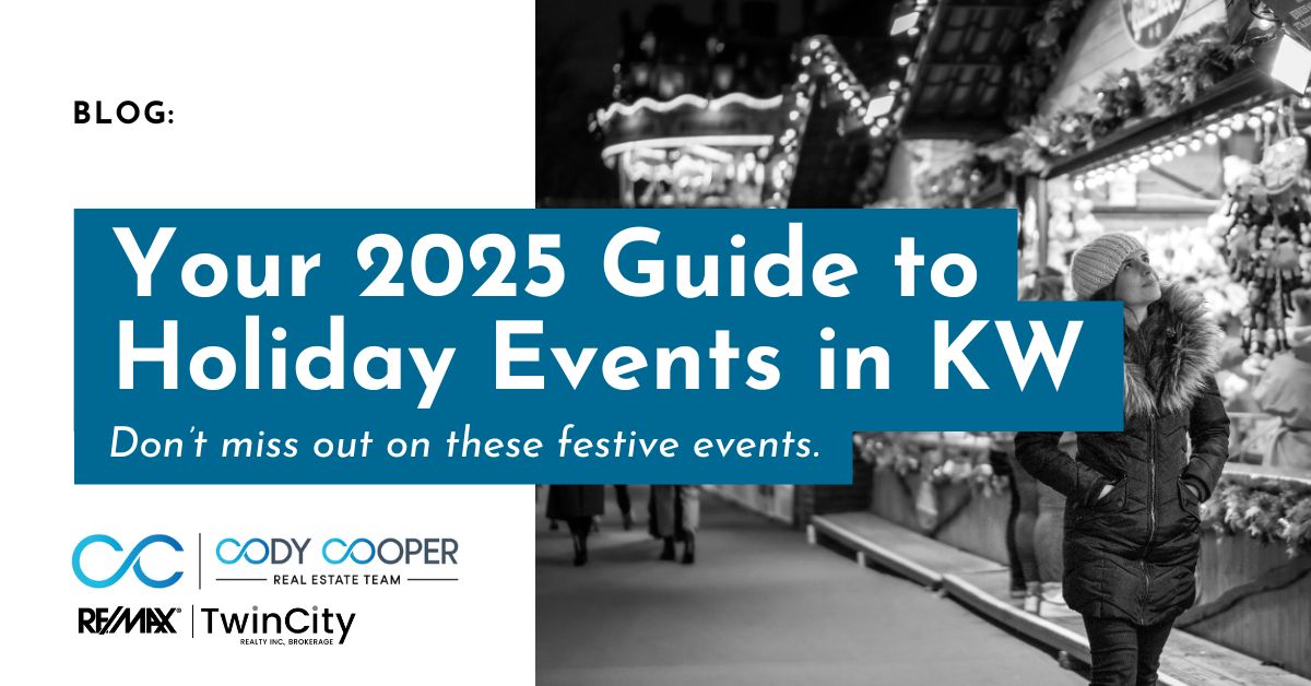 text reading: Your 2025 guide to holiday events in KW. Don't miss out on these festival events.